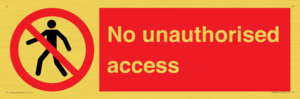 No unauthorised access